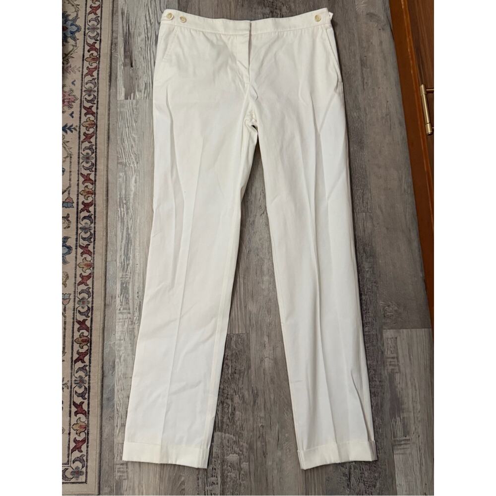 Gabriela Hearst Cotton Trouser Straight Leg Pants Size 40 US - Picture 2 of 8